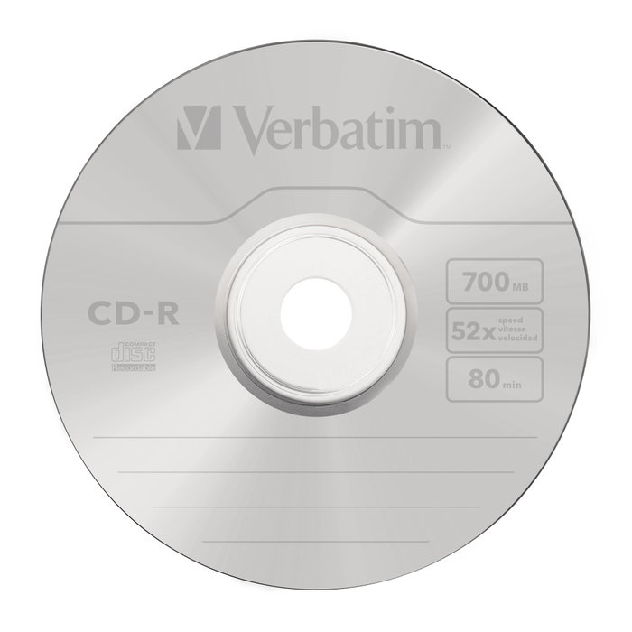 Verbatim Data Life CD-R 700MB 52x (100 unidades)